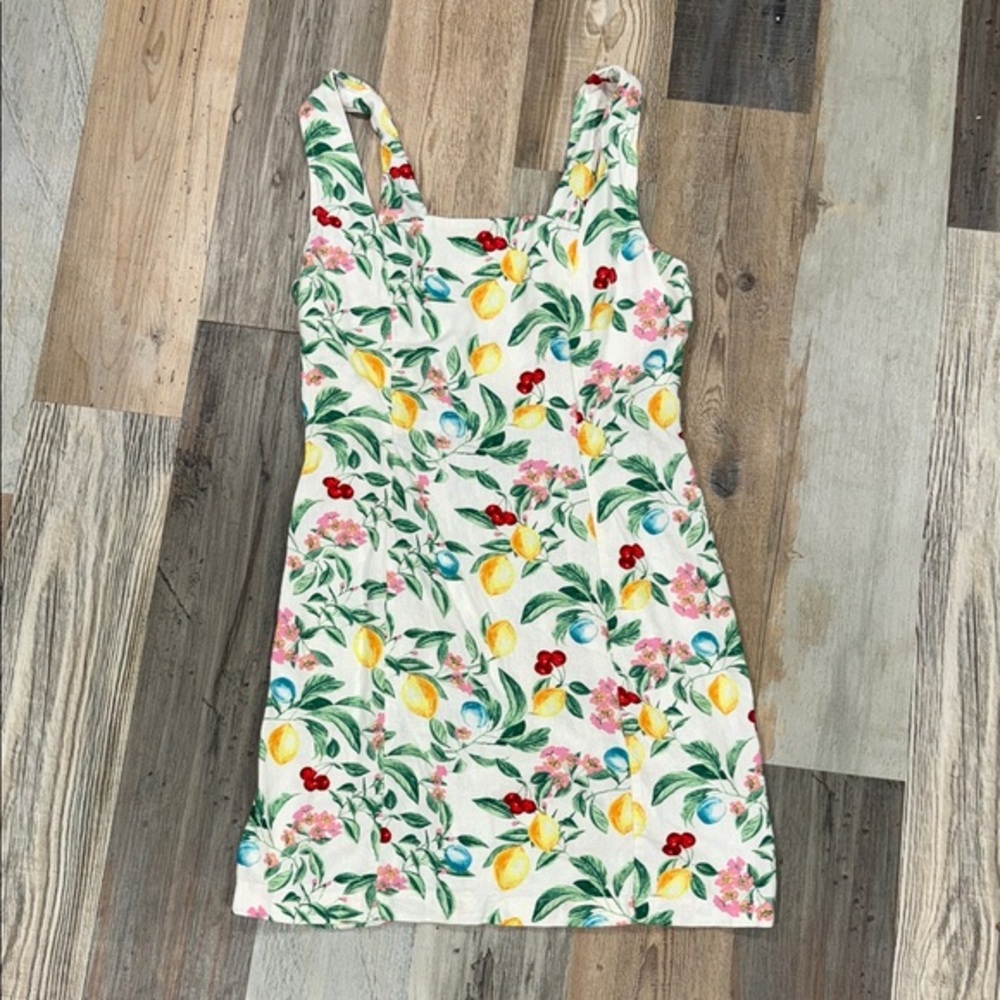 Old Navy Lemon Floral Mini Dress